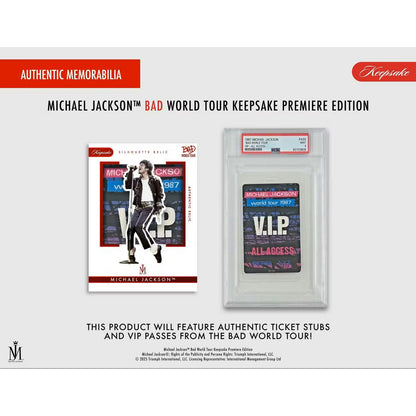 Keepsake Michael Jackson: Bad World Tour Premiere Collection Hobby Box