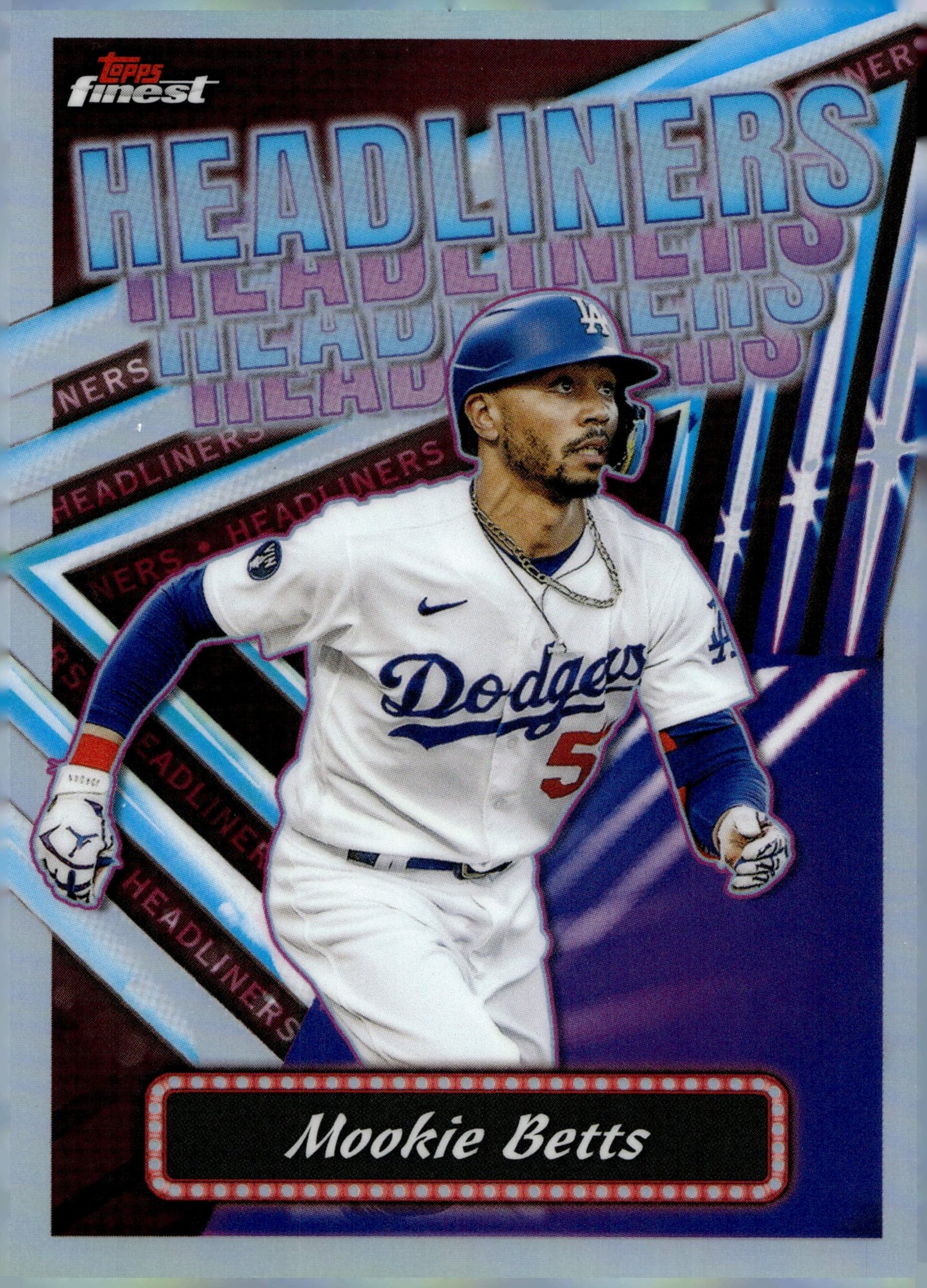 Mookie Betts 2023 Topps Finest Headliners Refractor #FH - 18 - Collector Store LLC