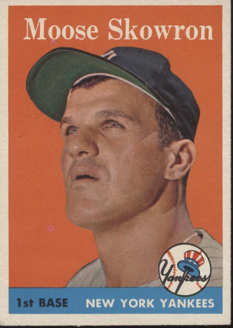 Moose Skowron 1958 Topps #240 New York Yankees VG - EX - Collector Store LLC