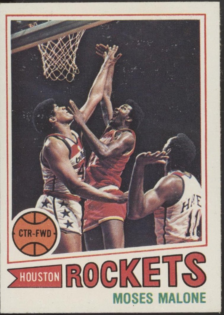Moses Malone 1977 - 78 Topps #124 Houston Rockets EX - Collector Store LLC