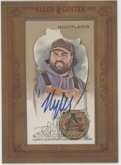 Myles Montplaisir 2023 Topps Allen & Ginter Mini Framed Auto #MA - MMO - Collector Store LLC