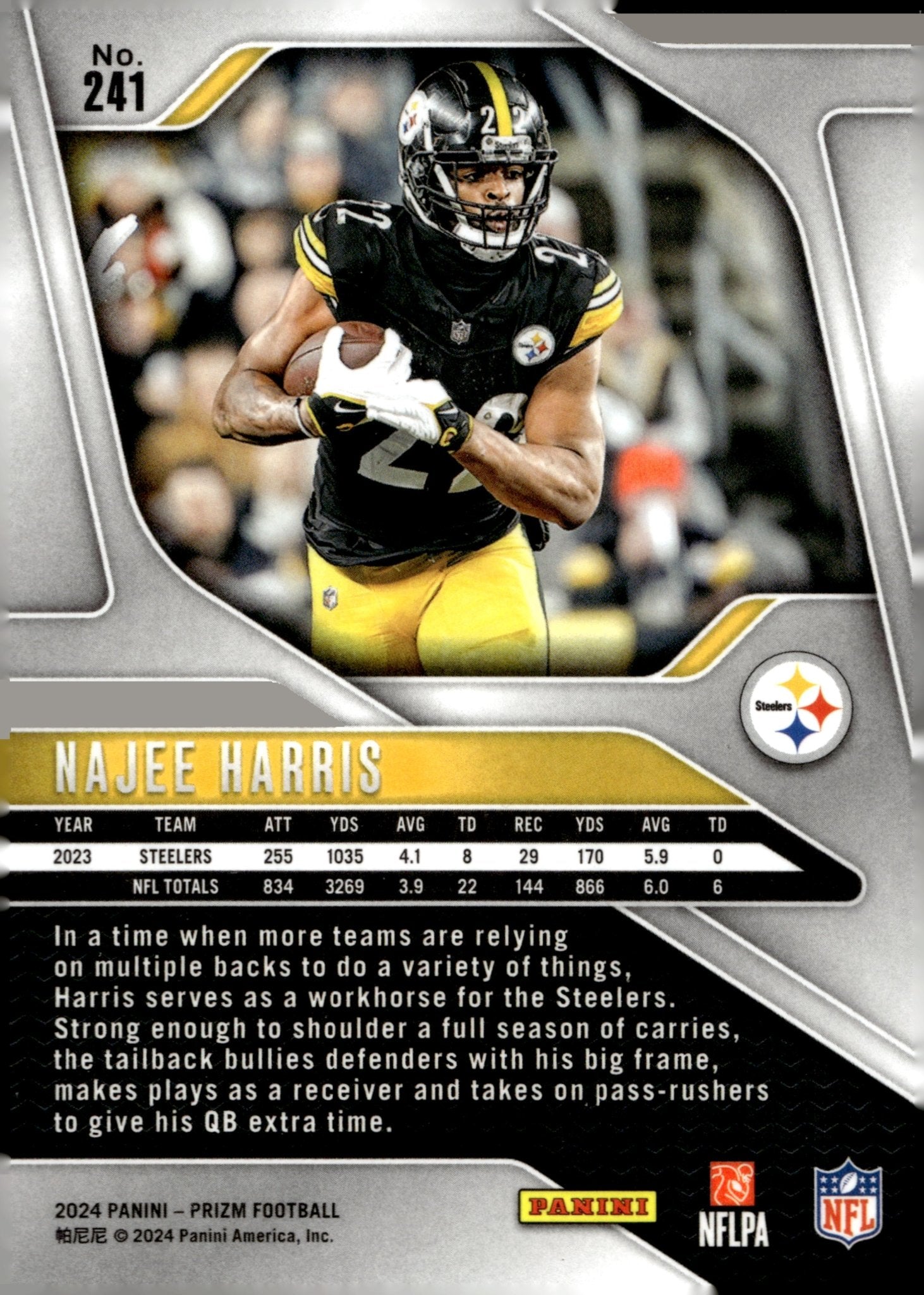 Najee Harris 2024 Panini Prizm #241 - Collector Store LLC