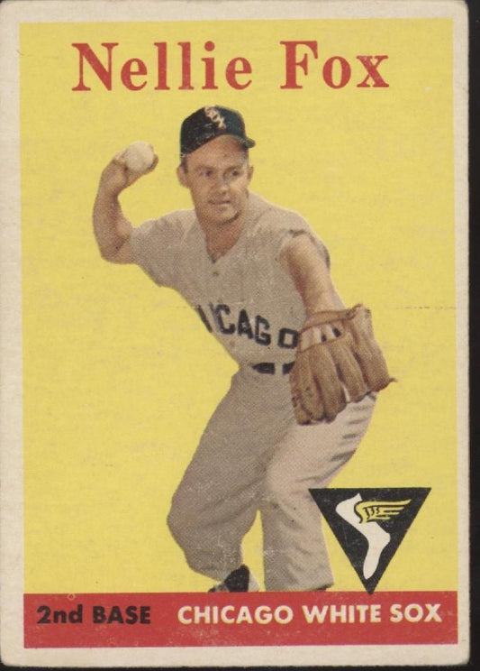 Nellie Fox 1958 Topps #400 Chicago White Sox VG - Collector Store LLC