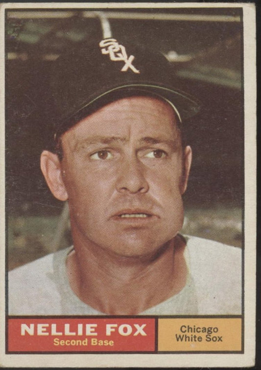 Nellie Fox 1961 Topps #30 Chicago White Sox VG - Collector Store LLC