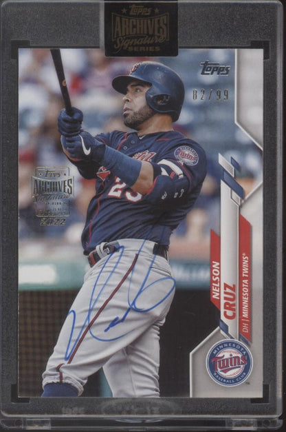 Nelson Cruz 2022 Topps Archives Auto 82/99 #281 - Collector Store LLC