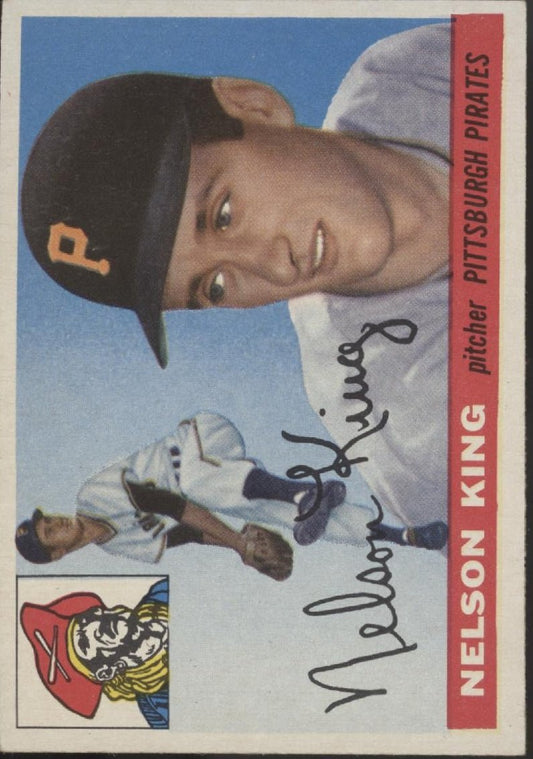 Nelson King 1955 Topps #112 Pittsburgh Pirates EX #2 - Collector Store LLC