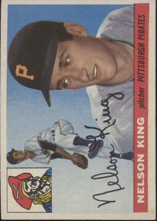 Nelson King 1955 Topps #112 Pittsburgh Pirates EX #4 - Collector Store LLC