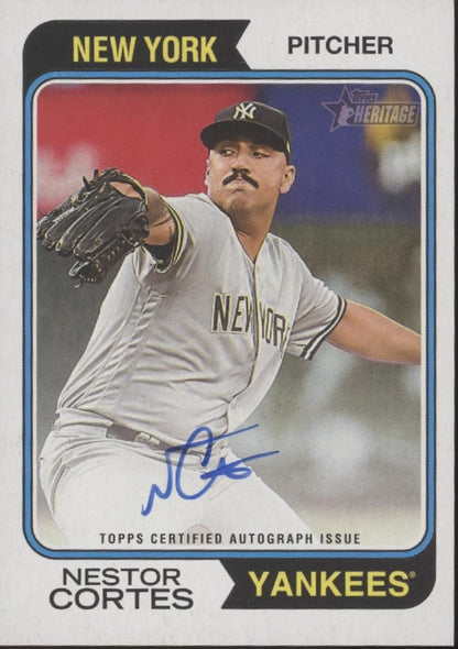 Nestor Cortes 2023 Topps Heritage Auto #ROA - NCS - Collector Store LLC