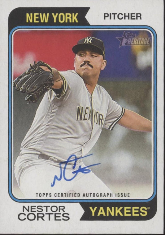 Nestor Cortes 2023 Topps Heritage Auto #ROA - NCS - Collector Store LLC