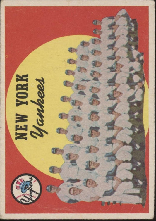 New York Yankees 1959 Topps Checklist 510 GD - Collector Store LLC