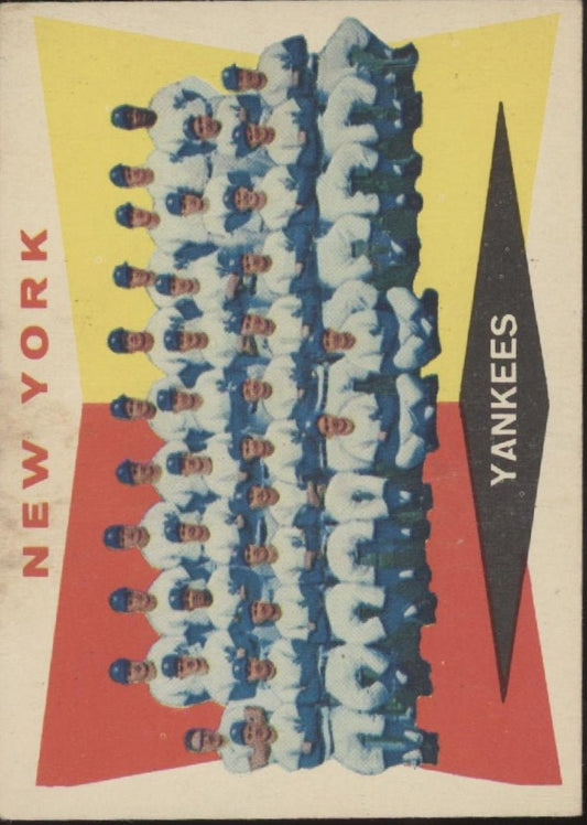 New York Yankees 1960 Topps Team Card #332 VG #2 - Collector Store LLC