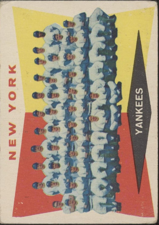 New York Yankees 1960 Topps Team Card #332 VG - Collector Store LLC