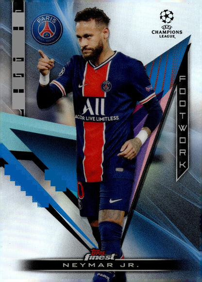 Neymar Jr. 2021 - 22 Topps Finest UEFA Champions League Finest Footwork #FF - 6 - Collector Store LLC