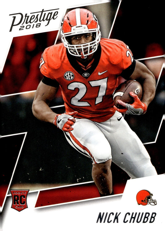 Nick Chubb 2018 Panini Prestige RC #219 - Collector Store LLC