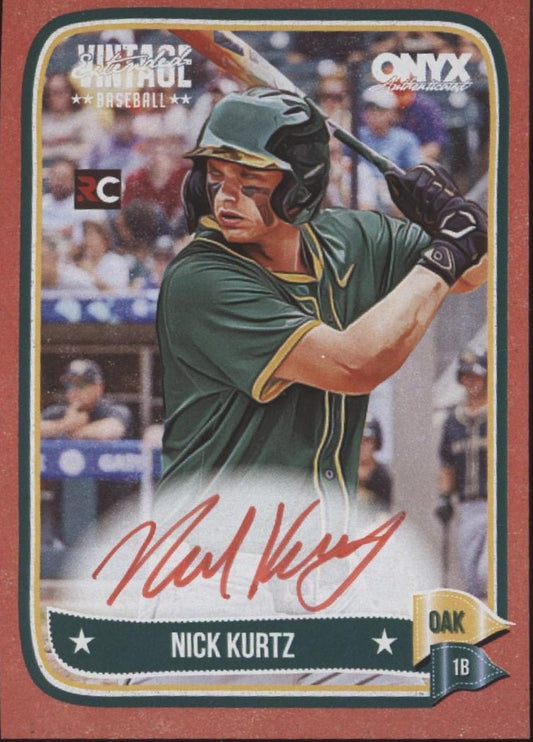 Nick Kurtz 2024 Onyx Vintage Extended RC Auto 2/25 - Collector Store LLC