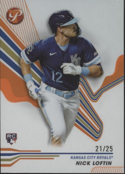 Nick Loftin 2024 Topps Pristine Orange Refractor RC 21/25 #134 - Collector Store LLC