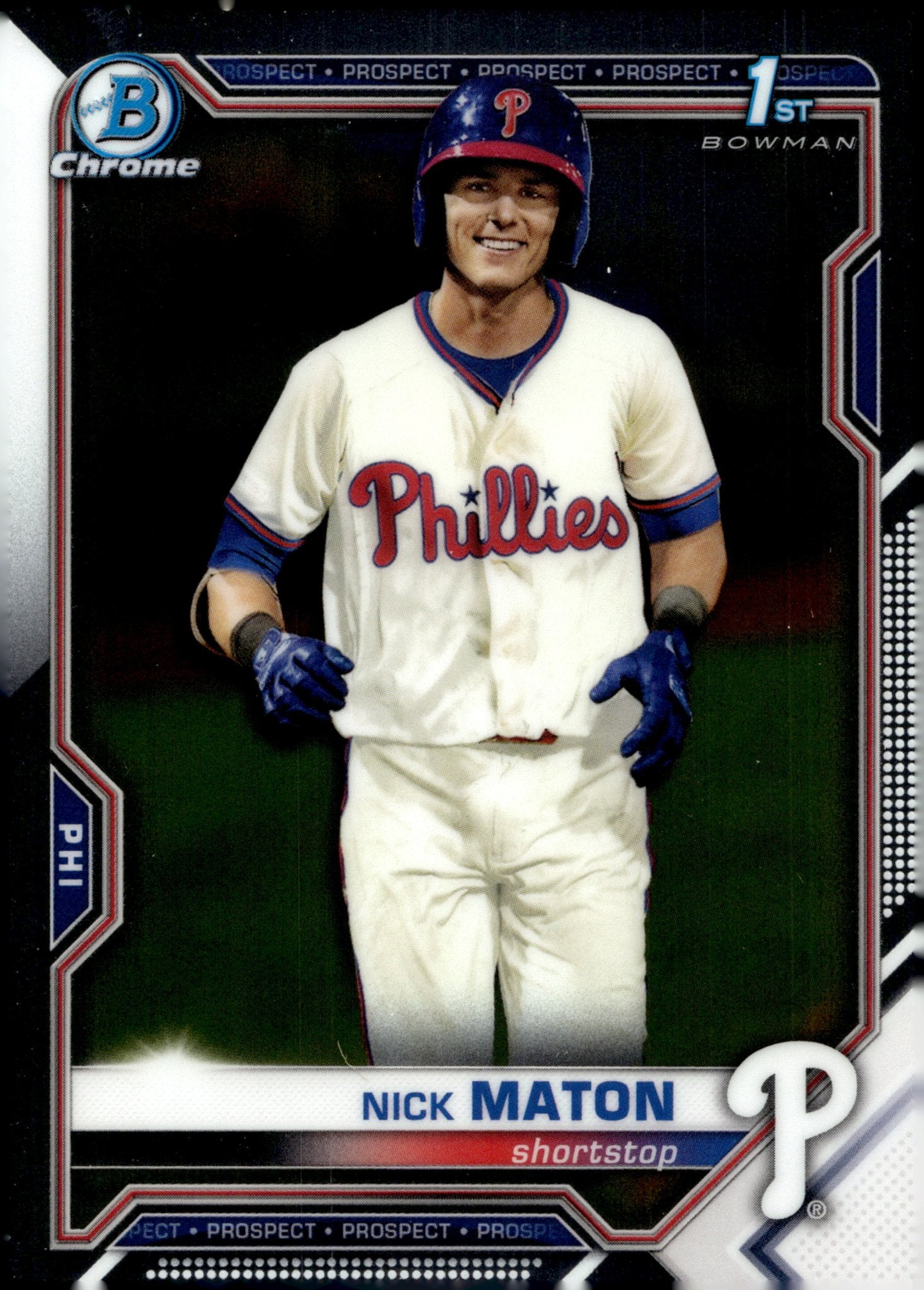 Nick Maton 2021 Bowman Chrome Prospect #BCP - 5 - Collector Store LLC