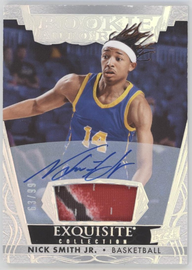Nick Smith Jr. 2023 Upper Deck Exquisite Collection Swatch RC Auto 63/99 #RAP - NS - Collector Store LLC