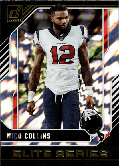 Nico Collins 2024 Panini Donruss Elite Series #28 - Collector Store LLC