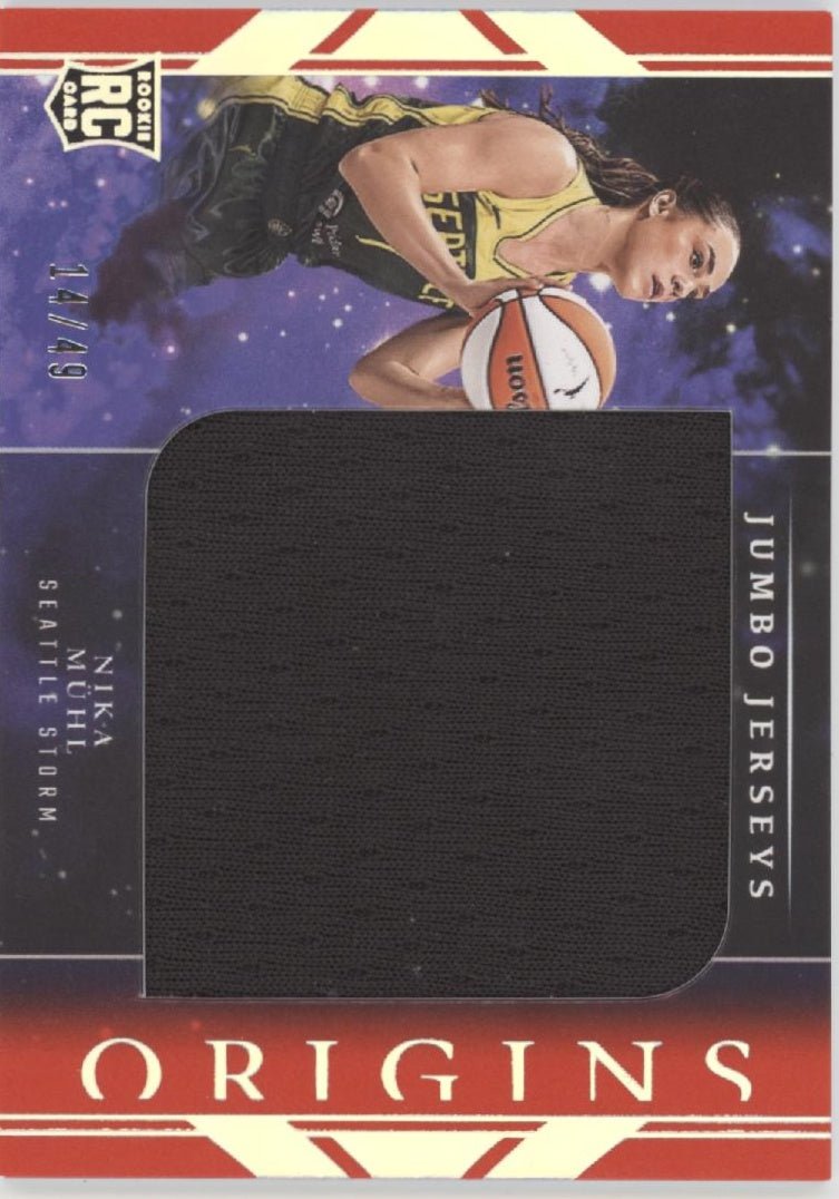 Nika Muhl 2024 Panini WNBA Origins Jumbo Jerseys Swatch RC 14/49 #JJ - NKM - Collector Store LLC