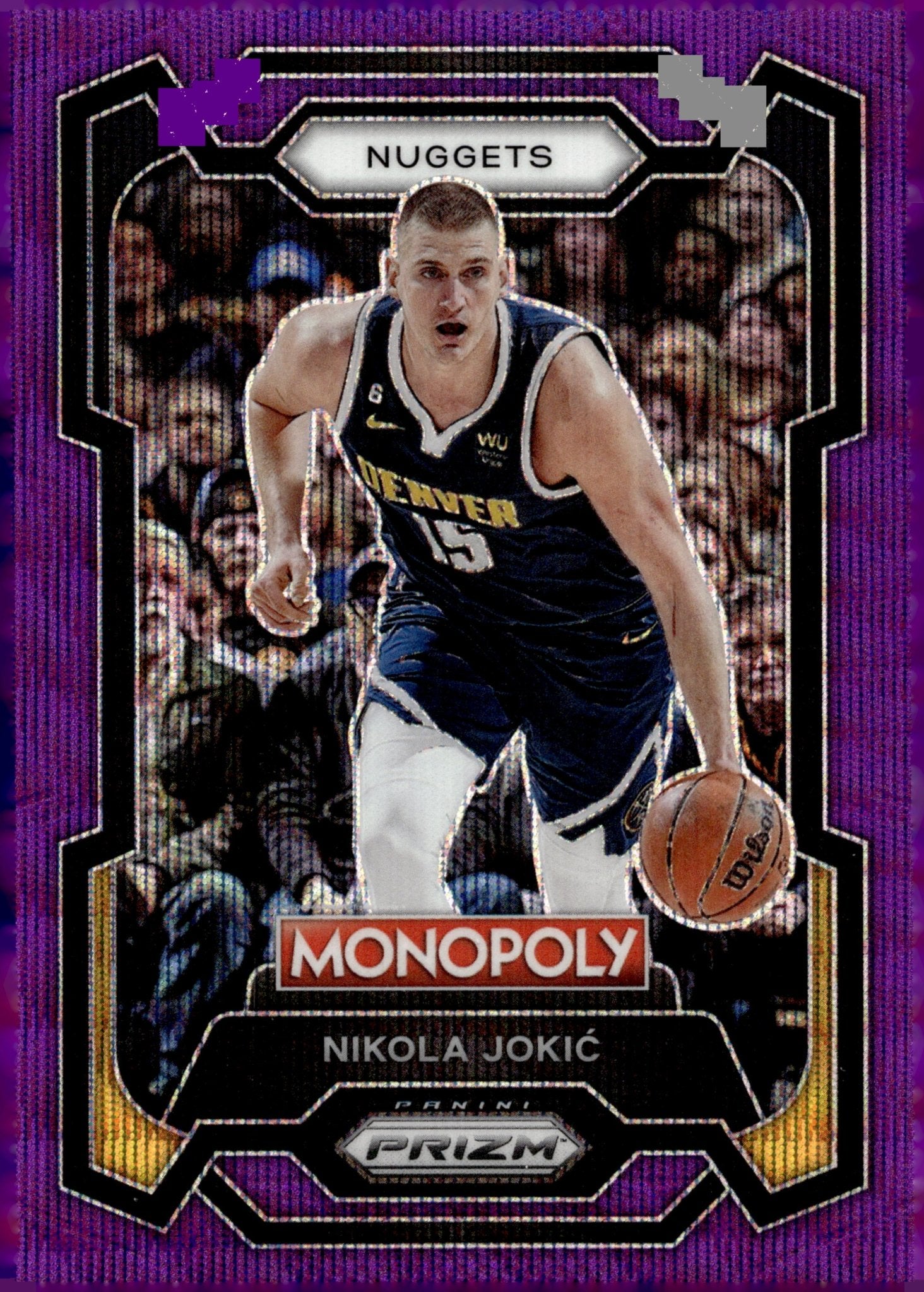 Nikola Jokic 2023 - 24 Panini Prizm Monopoly Purple Wave Prizm #1 - Collector Store LLC