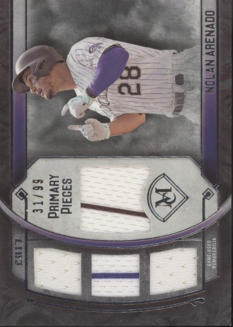 Nolan Arenado 2017 Topps Museum Collection Primary Pieces Swatch 31/99 #SPR - NA - Collector Store LLC