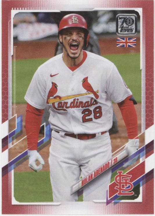 Nolan Arenado 2021 Topps UK Edition Red 5/5 #121 - Collector Store LLC