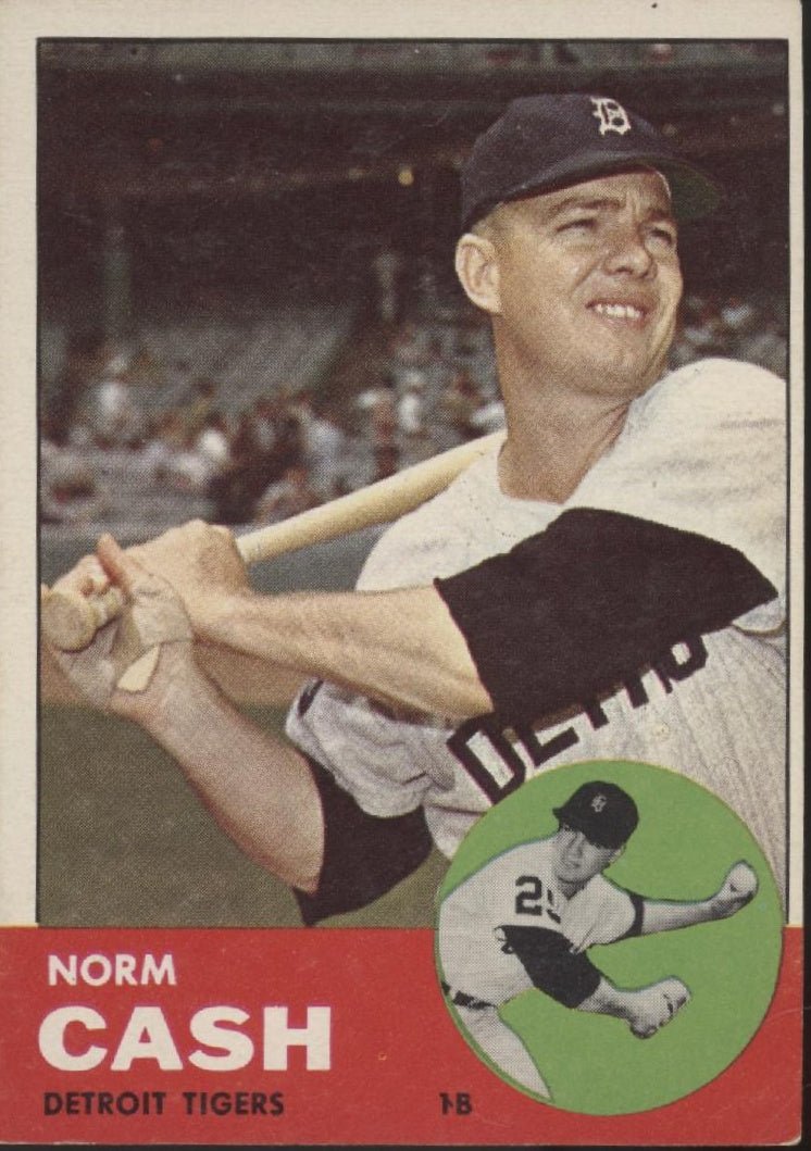 Norm Cash 1963 Topps #445 Detroit Tigers EX - Collector Store LLC
