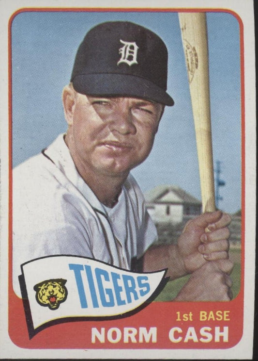 Norm Cash 1965 Topps 153 Detroit Tigers EX - Collector Store LLC