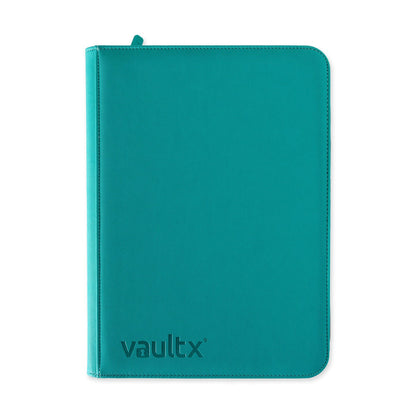 Vaultx 9-Pocket Exo-Tec Zip Binder - Ocean Blue