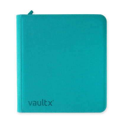 Vaultx 12-Pocket Exo-Tec XL Zip Binder - Ocean Blue