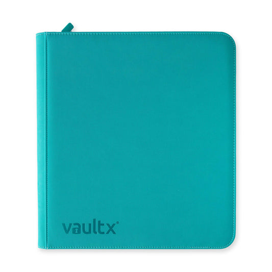 Vaultx 12-Pocket Exo-Tec XL Zip Binder - Ocean Blue