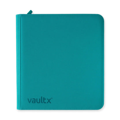Vaultx 12-Pocket Exo-Tec Zip Binder - Ocean Blue