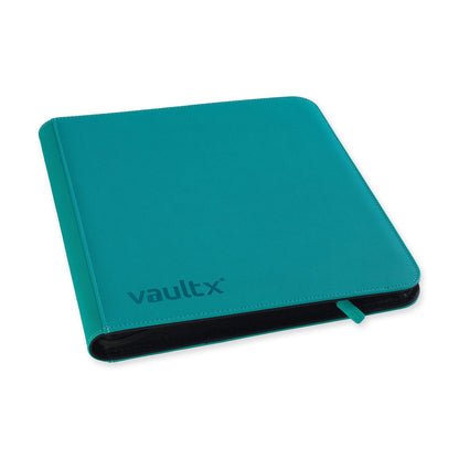 Vaultx 12-Pocket Exo-Tec XL Zip Binder - Ocean Blue