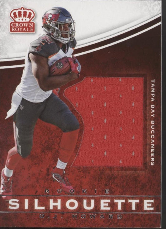 OJ Howard 2017 Panini Preferred Crown Royale Rookie Silhouette Swatch RC #37 - Collector Store LLC