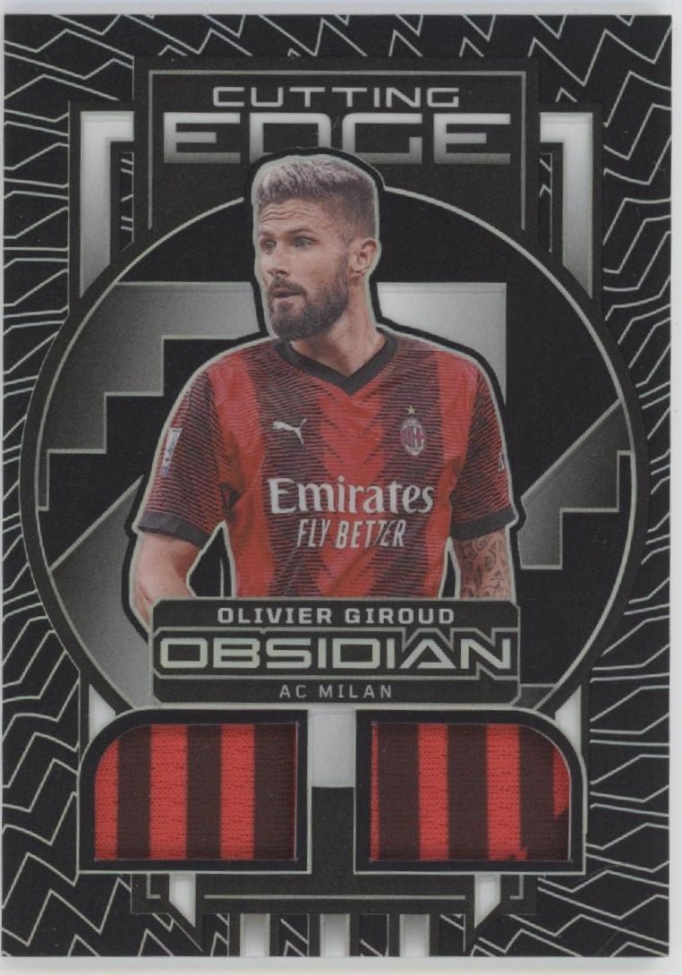 Olivier Giroud 2023 - 24 - Panini Obsidian Cutting Edge Swatch 129/199 CE - OG - Collector Store LLC