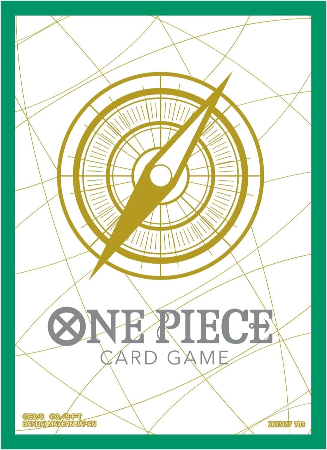 One Piece: Green Border Sleeves 70ct - Collector Store LLC