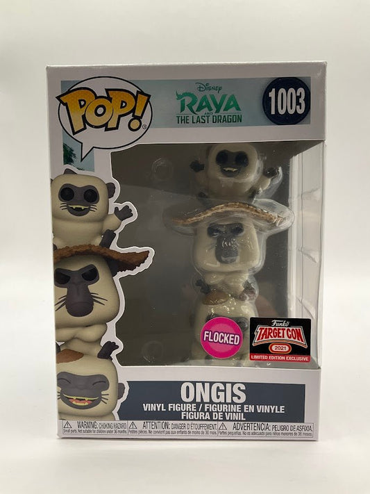 Ongis Funko Pop! Raya & The Last Dragon #1003 Flocked 2021 Target Con - Collector Store LLC