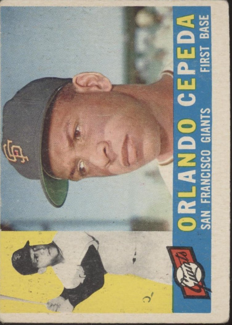 Orlando Cepeda 1960 Topps #450 San Francisco Giants GD - Collector Store LLC