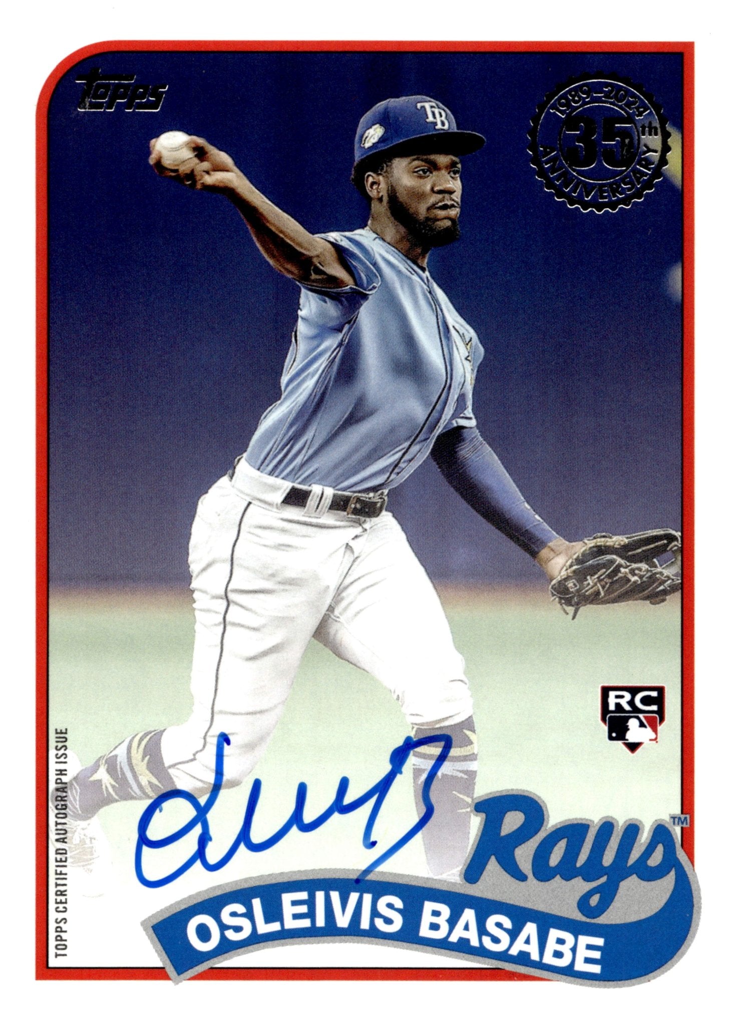 Osleivis Basabe 2024 Topps '89 RC Auto #89BA - BAS - Collector Store LLC