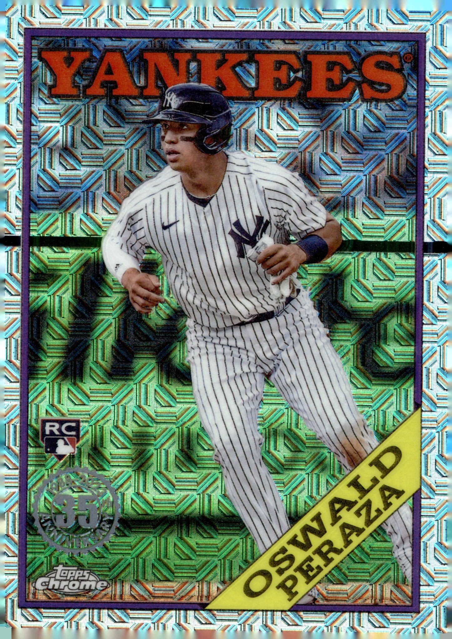 Oswaldo Peraza 2023 Topps Chrome 35th Anniversary Mojo Refractor RC #2T88C - 62 - Collector Store LLC