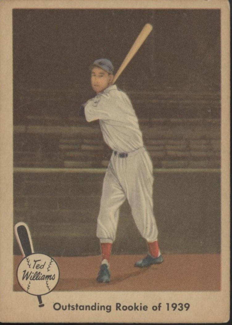 Outstanding Rookie of 1939 1959 Fleer Ted Williams #14 Boston Red Sox EX - Collector Store LLC
