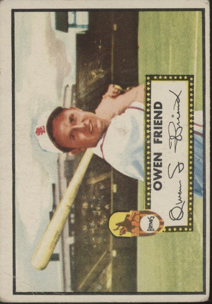 Owen Friend 1952 Topps #160 St. Louis Browns VG - Collector Store LLC