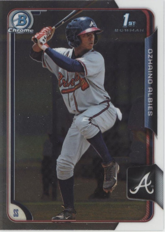 Ozhaino Albies 2015 Bowman Chrome #BCP71 - Collector Store LLC