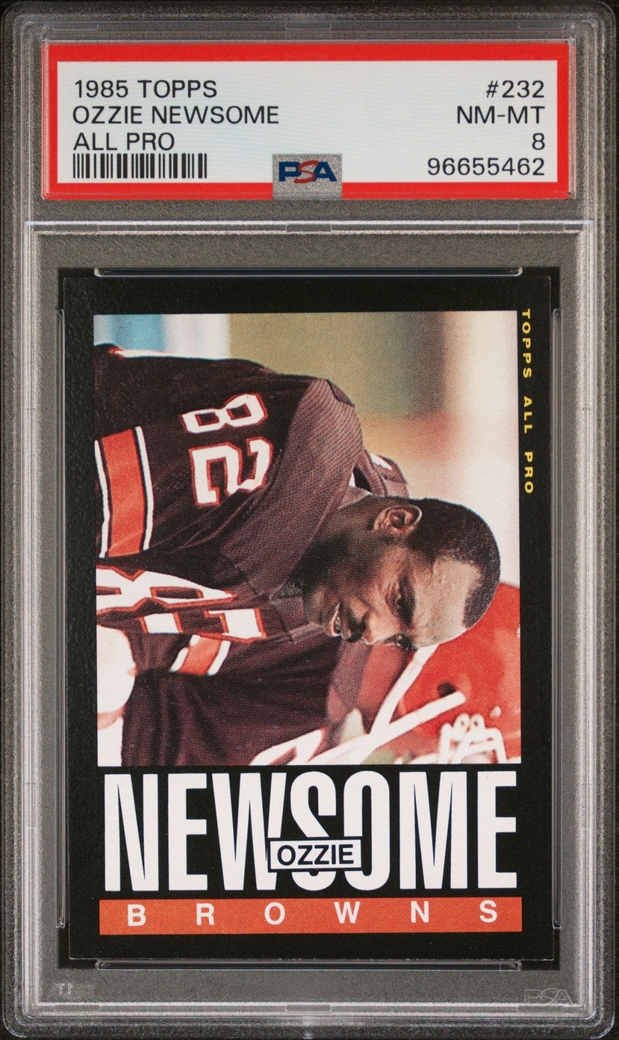 Ozzie Newsome 1985 Topps All - Pro #232 PSA 8 - Collector Store LLC