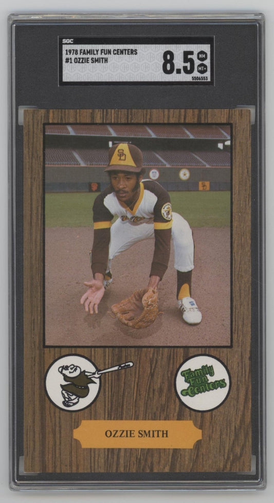 Ozzie Smith 1978 Family Fun Centers Oversized #1 SGC 8.5 - Collector Store LLC