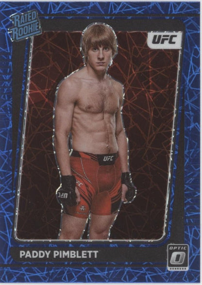 Paddy Pimblett 2022 Panini Donruss Optic Rated Rookie Blue Velocity Prizm RC - Collector Store LLC