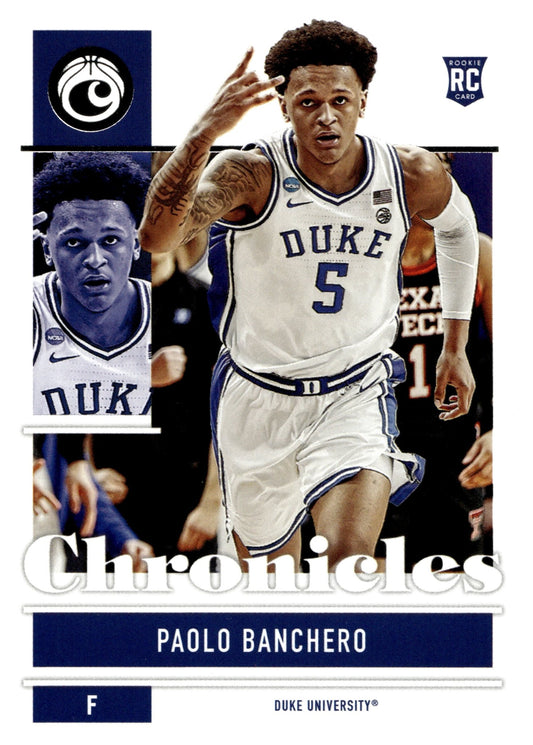 Paolo Banchero 2022 Panini Chronicles Draft Picks RC #2 - Collector Store LLC