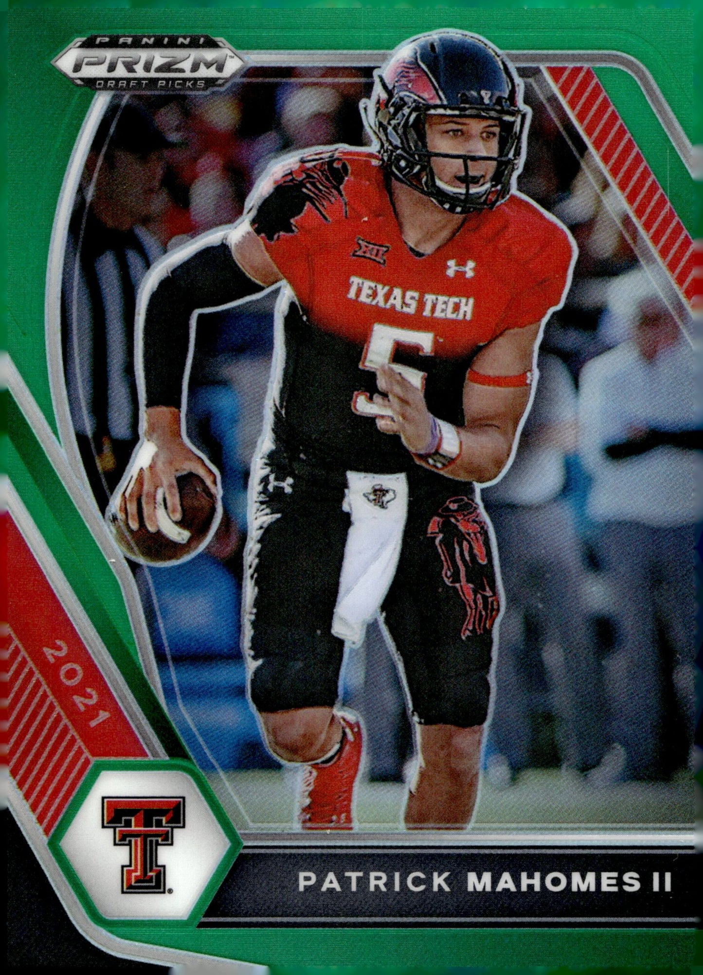 Patrick Mahomes II 2021 Panini Prizm Draft Picks Green Prizm #7 #1 - Collector Store LLC