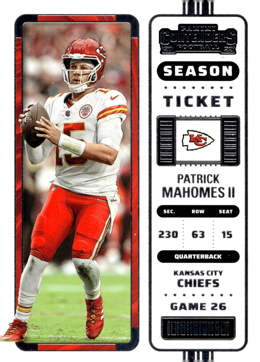 Patrick Mahomes II 2022 Panini Contenders Season Ticket #58 - Collector Store LLC